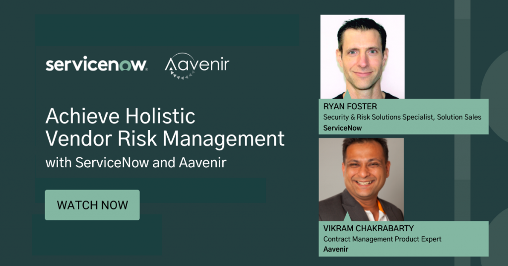 Vendor Onboarding 4 servicenow_aavenir_achieveholistic_vendorrisk_management
