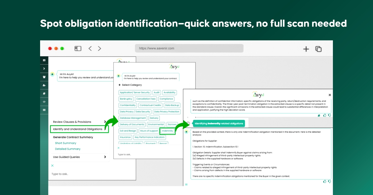 Aavenir Contractflow Spring 2025 Release: Built for the Work You Actually Do 3 Spot obligation identification