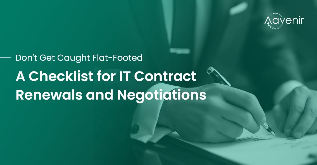 Checklist for IT Contract Renewals