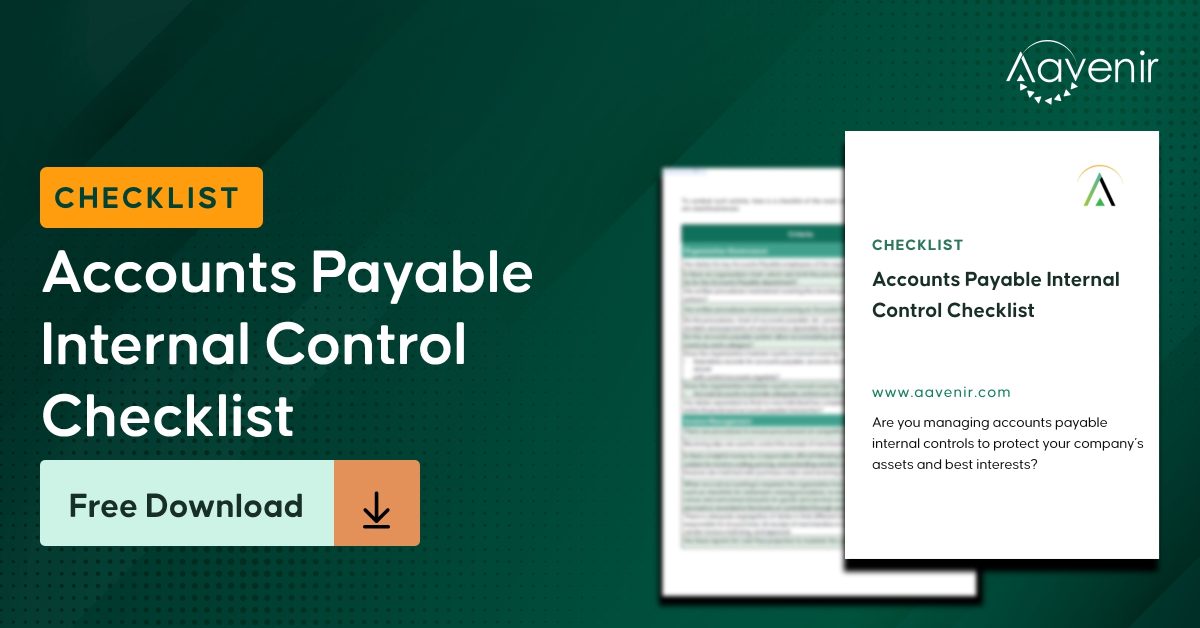 Accounts Payable Internal Control Checklist Featured Image