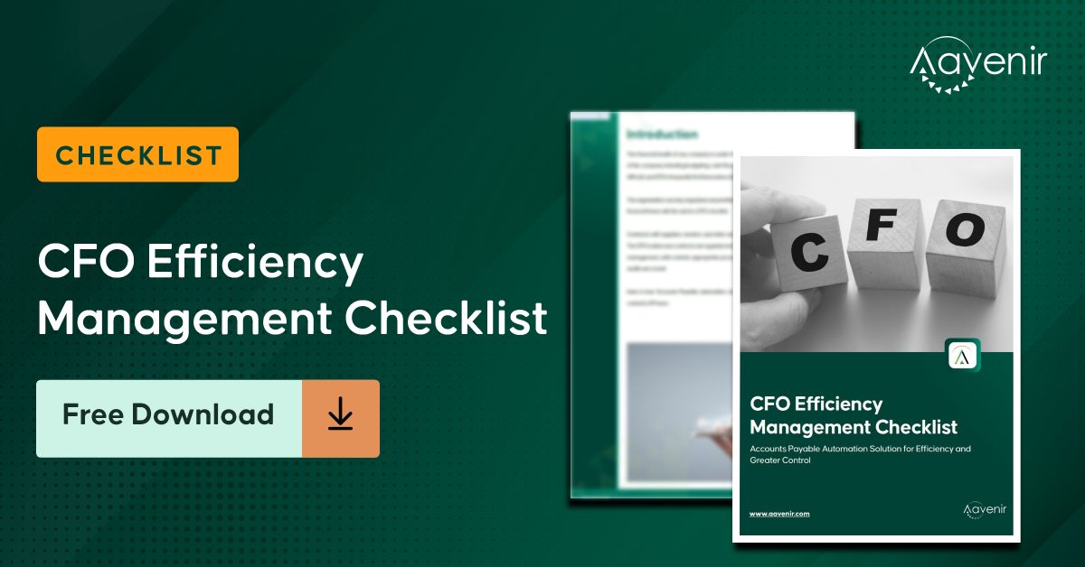 CFO Efficiency Management Checklist