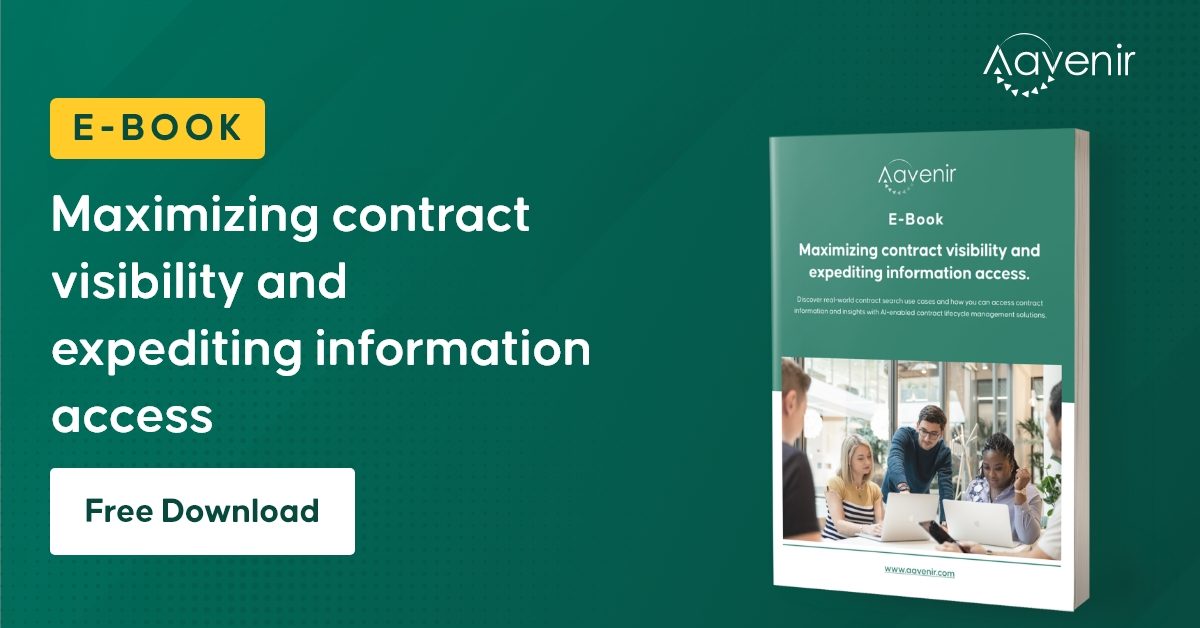 Faster Contract Search Maximizing contract visibility and Contract Insights