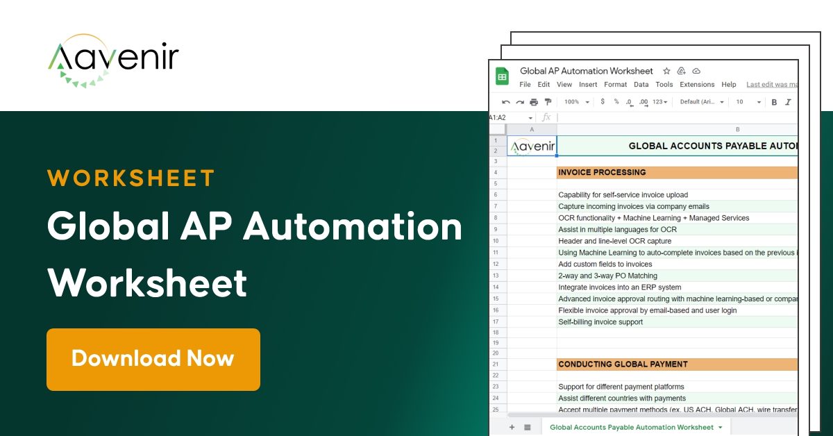 Global AP Automation Worksheet