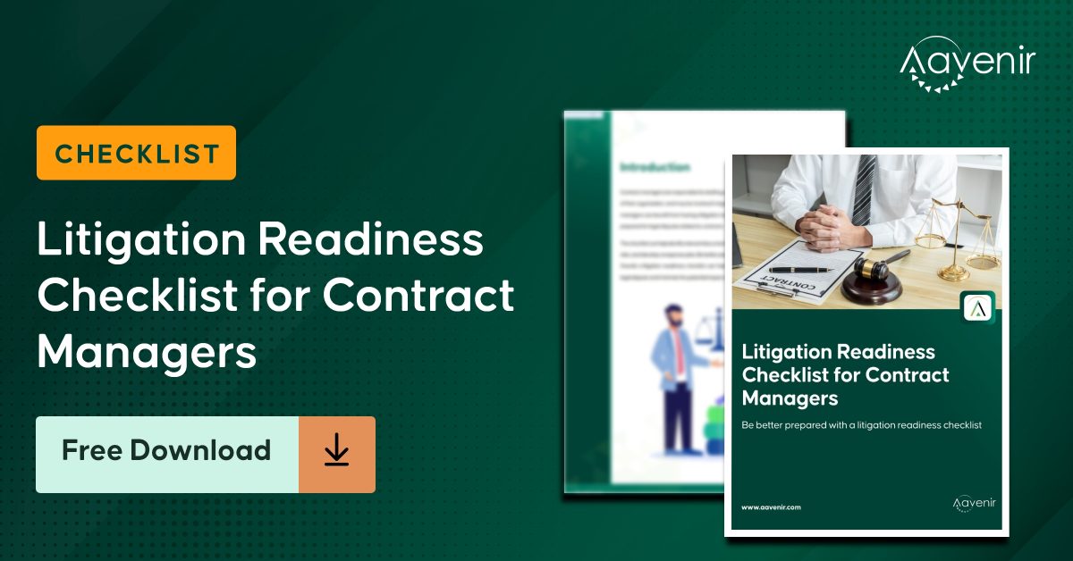 Litigation Readiness Checklist for Contract Managers