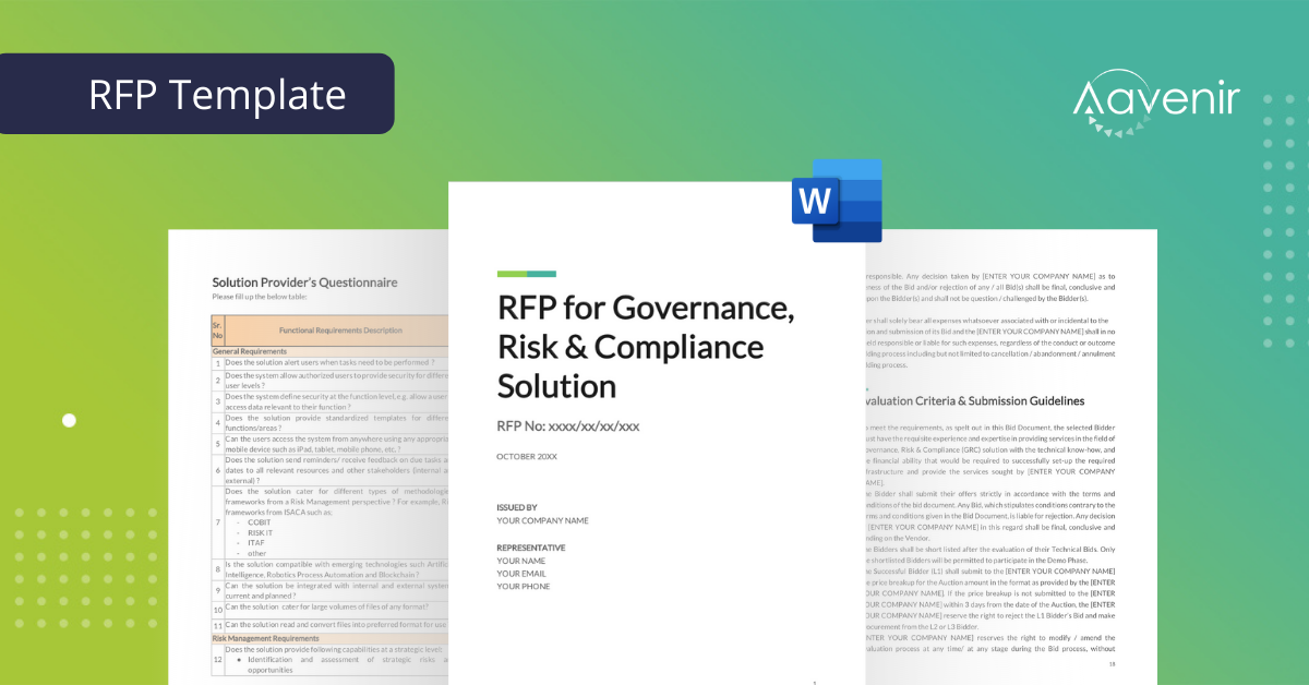 RFP-Template-and-buyers-guide-for-Governance-Risk-and-Compliance-software-Aavenir