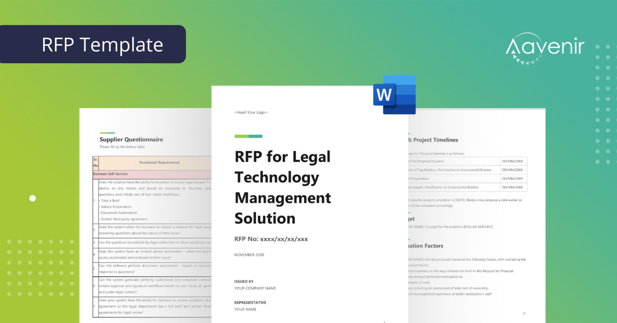 RFP_Template_Legal-Technology_Services_-Solution_Aavenir
