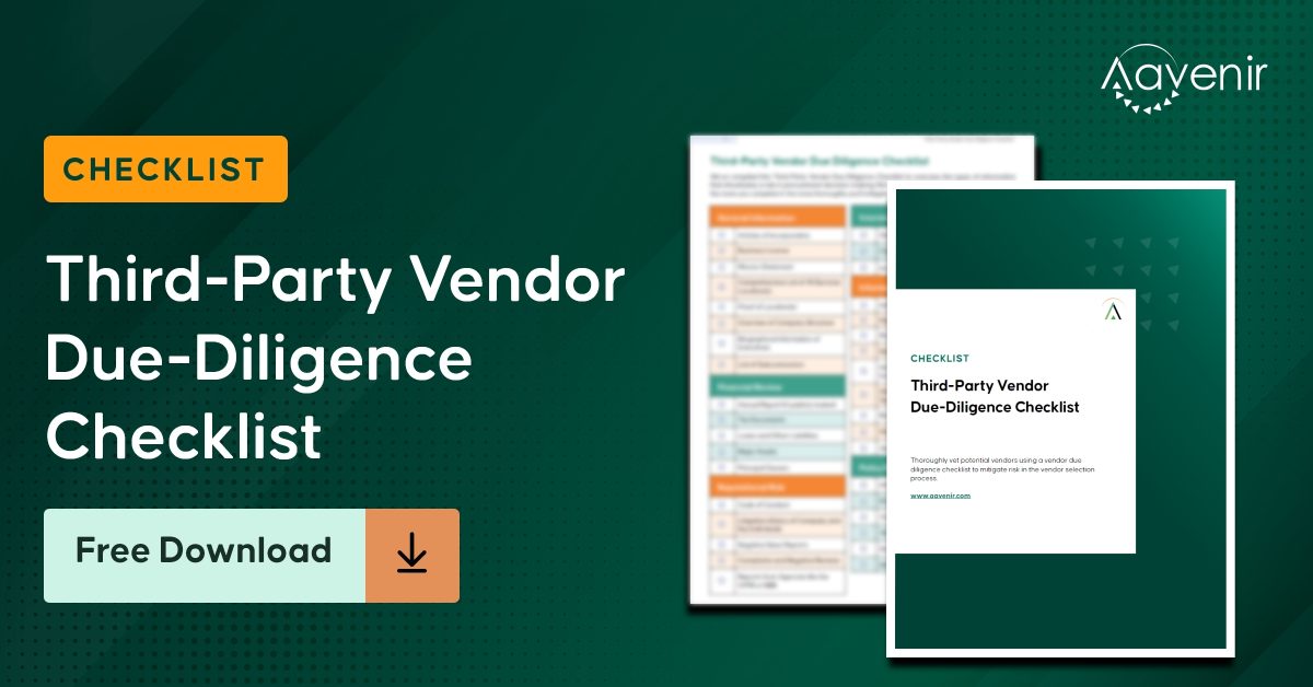 Third-Party Vendor Due Diligence Checklist
