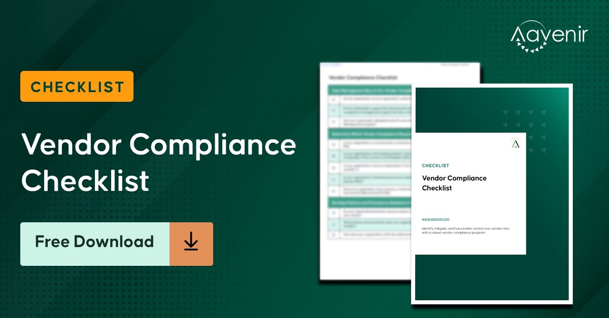 Vendor Compliance Checklist