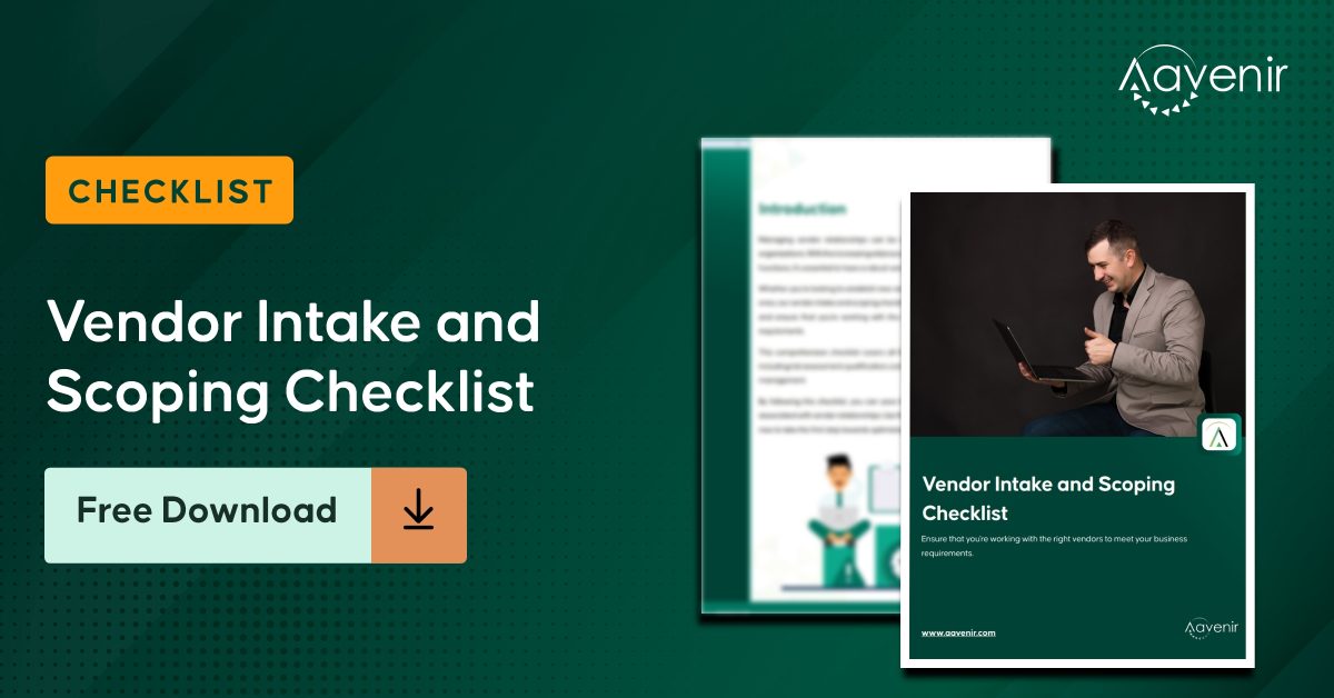 Vendor Intake and Scoping Checklist